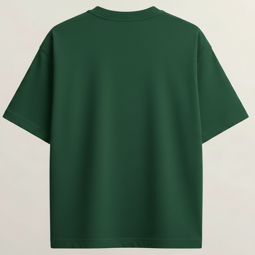Mustang GT S550 French Terry Oversized 5-Sleeve T-Shirt  -  Bottle Green