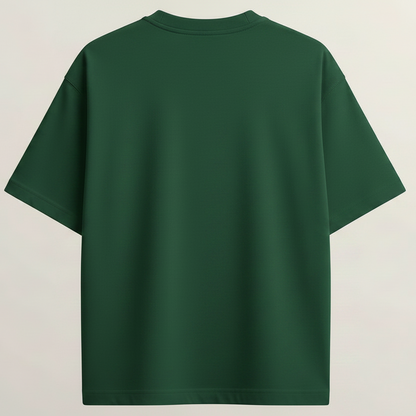 Mustang GT S550 French Terry Oversized 5-Sleeve T-Shirt  -  Bottle Green