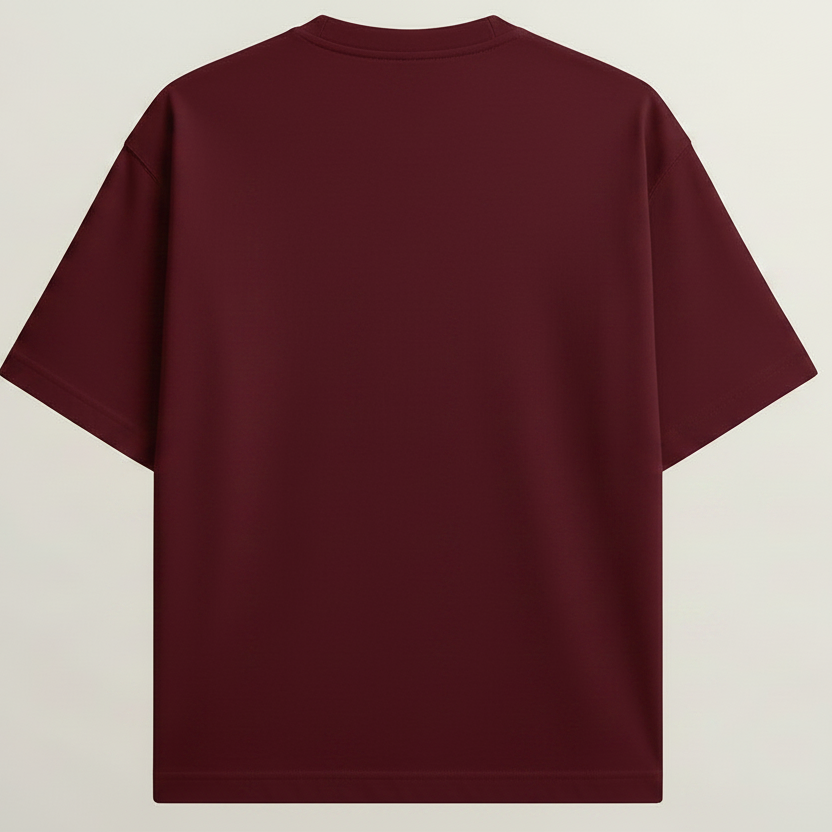 Subaru WRX French Terry Oversized 5-Sleeve T-Shirt  -  Royal Maroon