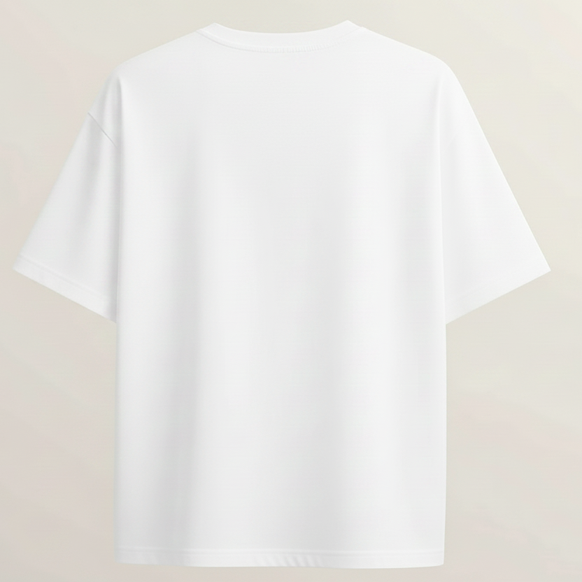 Exige S3 French Terry Oversized 5-Sleeve T-Shirt  - White