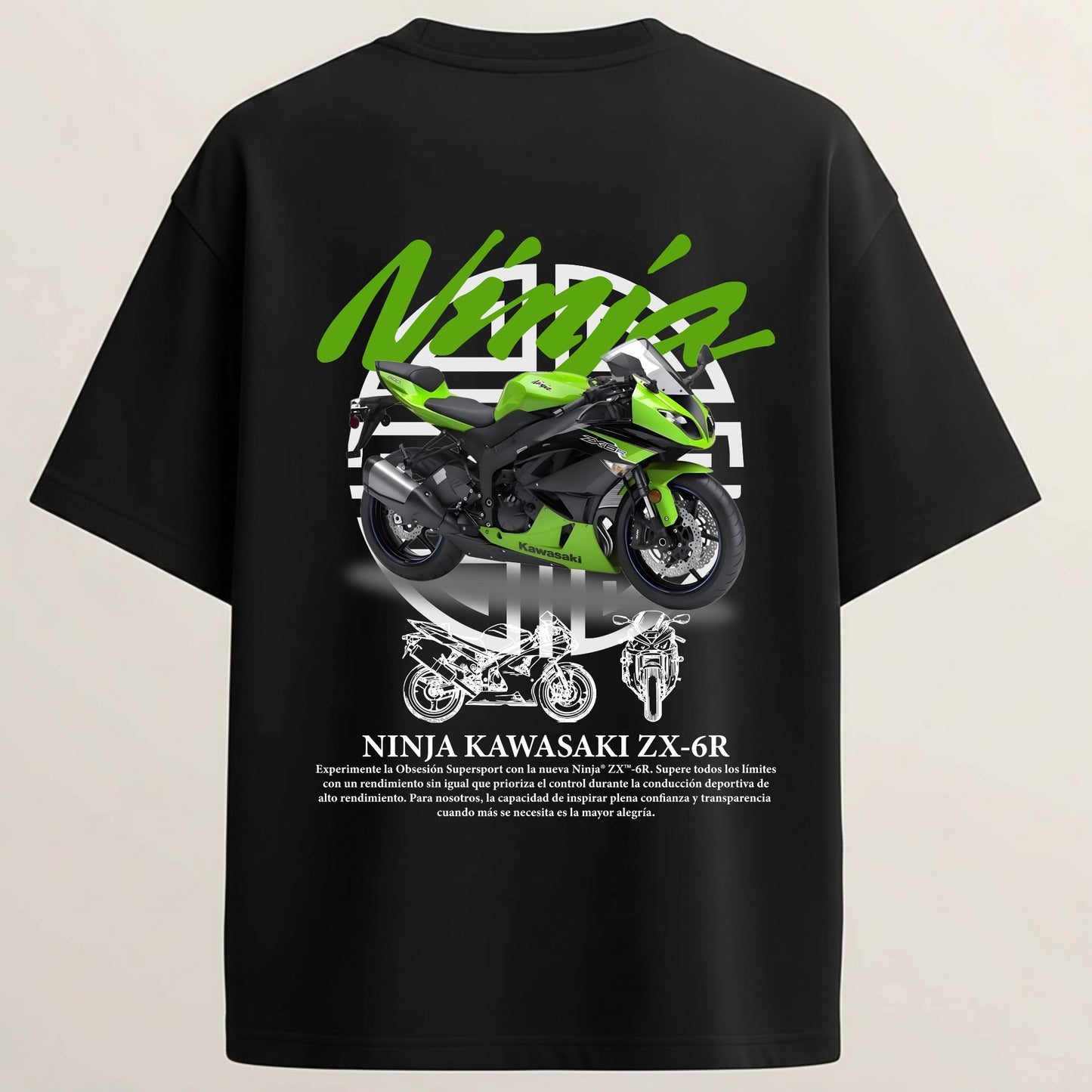Ninja French Terry oversized 5-sleeve