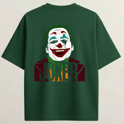 Joker 2 French Terry Oversized 5-Sleeve T-Shirt  - Bottle Green