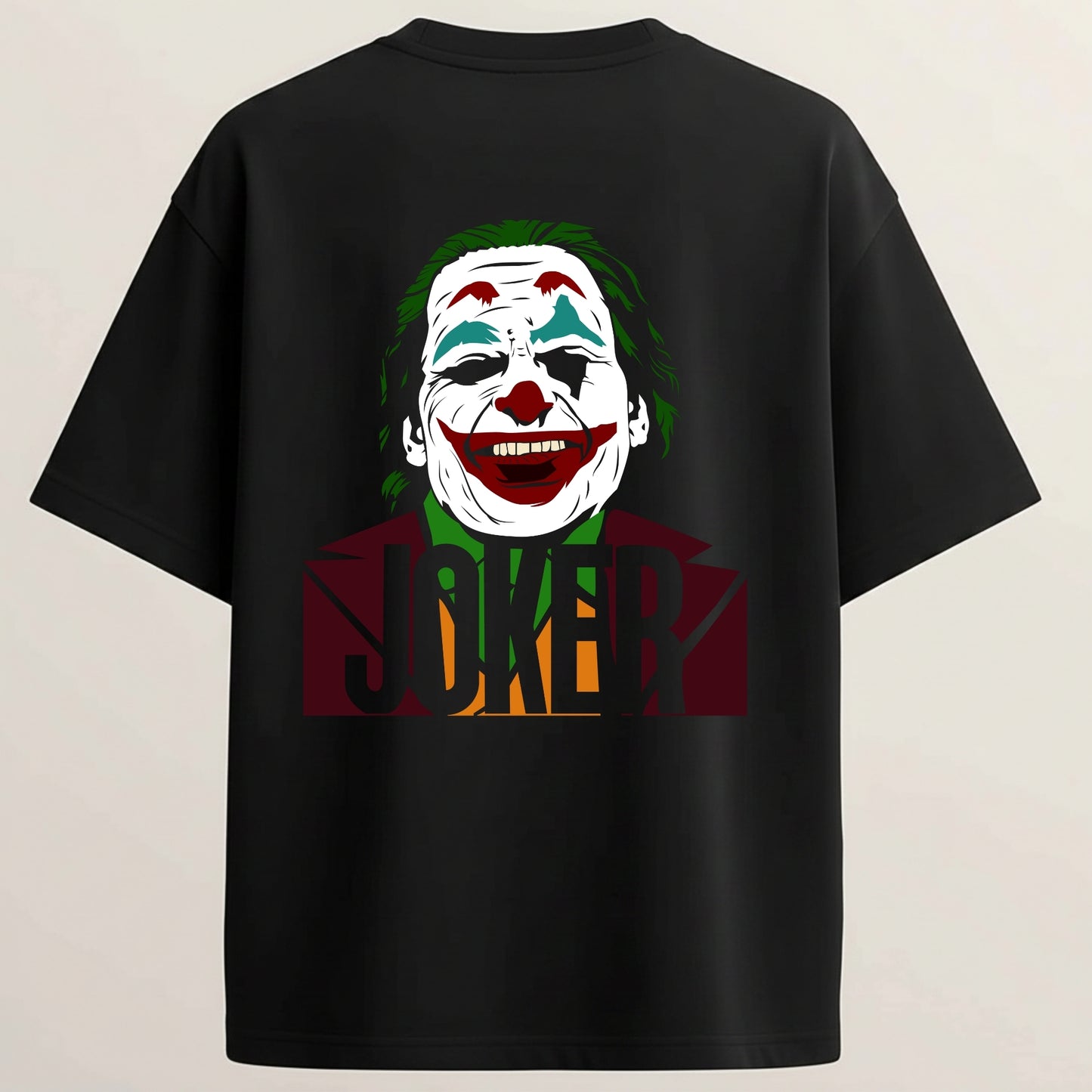Joker 2 French Terry Oversized 5-Sleeve T-Shirt  - Midnight Black