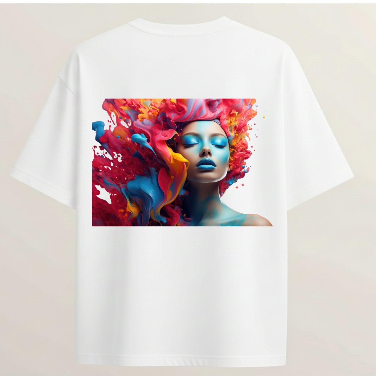 Limitless Girl Graphic French Terry Oversized 5-Sleeve T-Shirt  - White