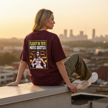 70s Movie Quotes Maroon Lady Back Pose 3