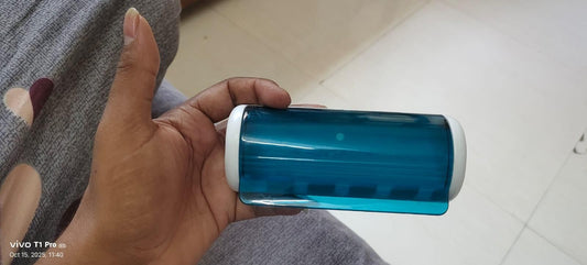 Toothbrush Holder with Cover for Bathroom
