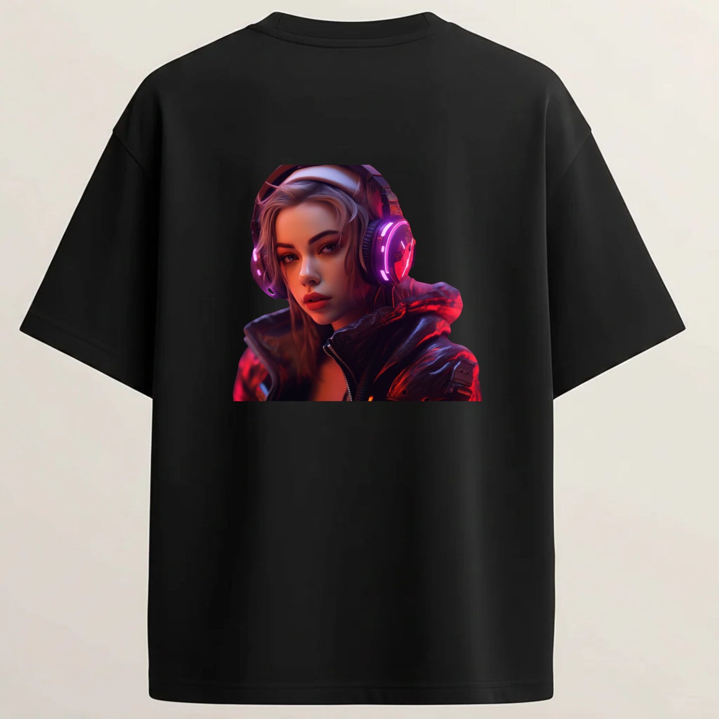 DJ Girl Regular Fit 5-Sleeve T-Shirt - Midnight Black