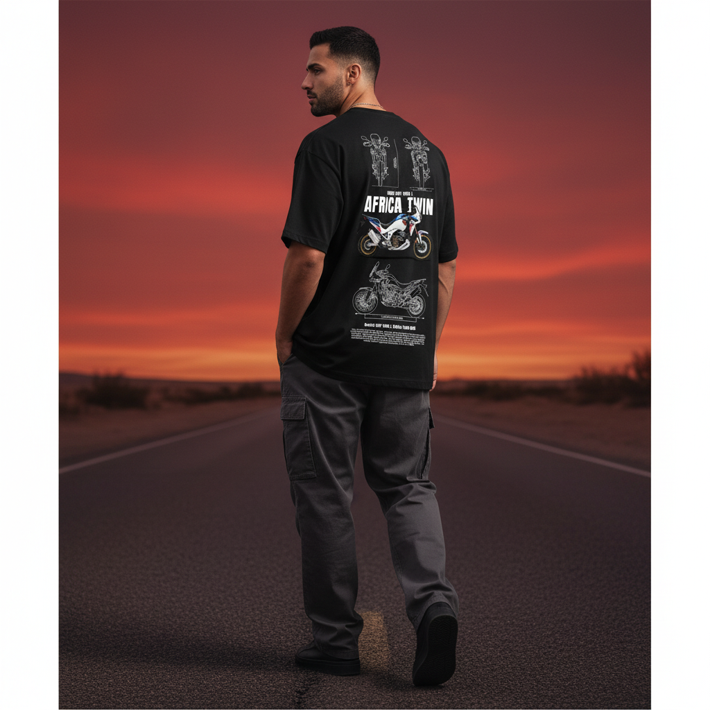 Africa Twin Black Men Back Pose 2