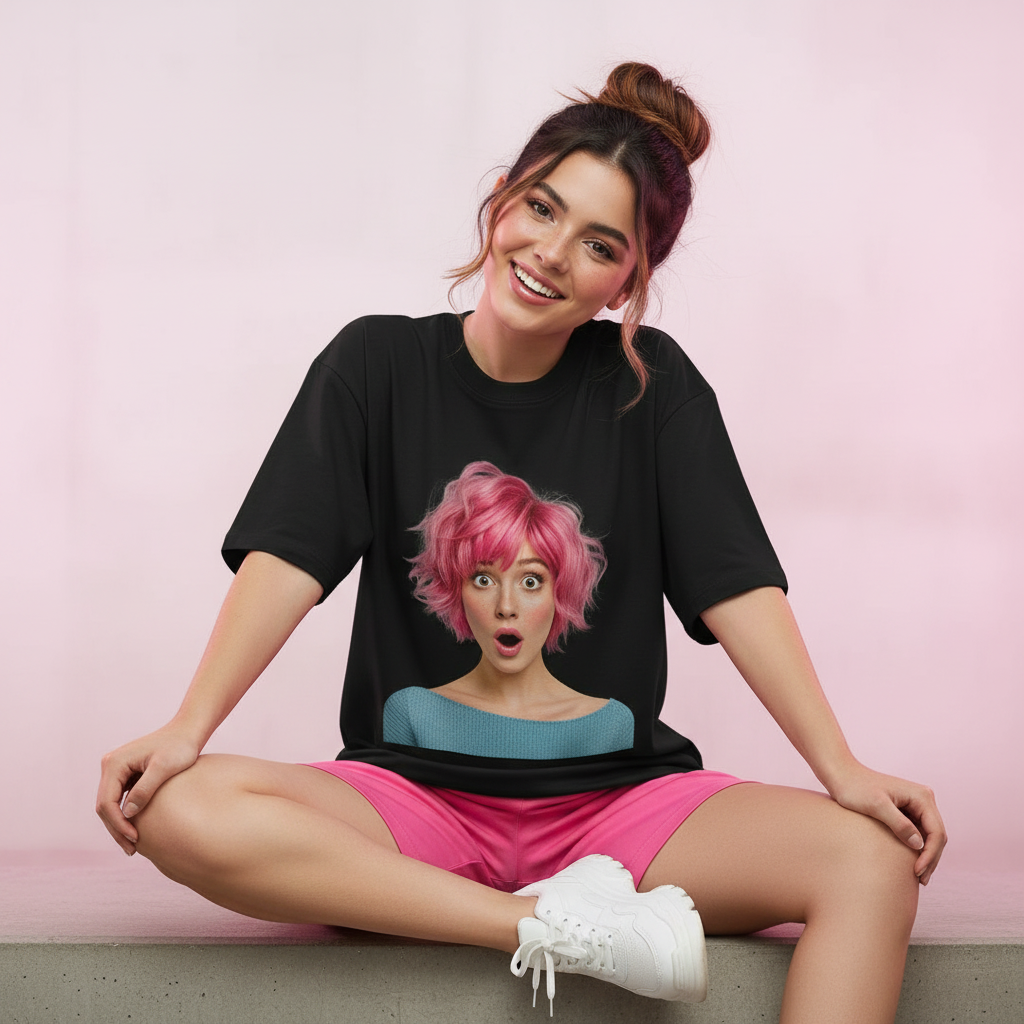 Black Tee Front - Cute New Girl