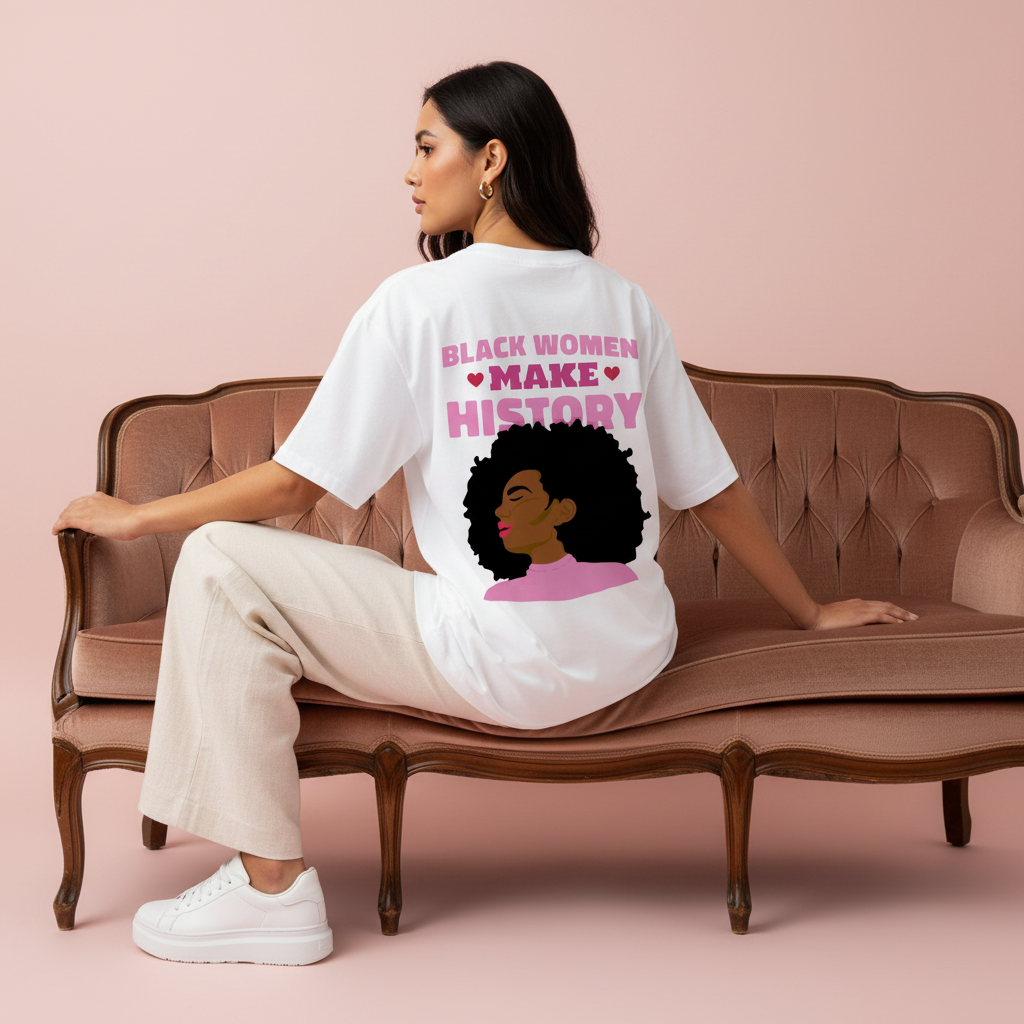 Black Women Make History White Lady Back Pose 2