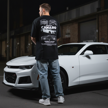 Camaro Black Men Back Pose 1
