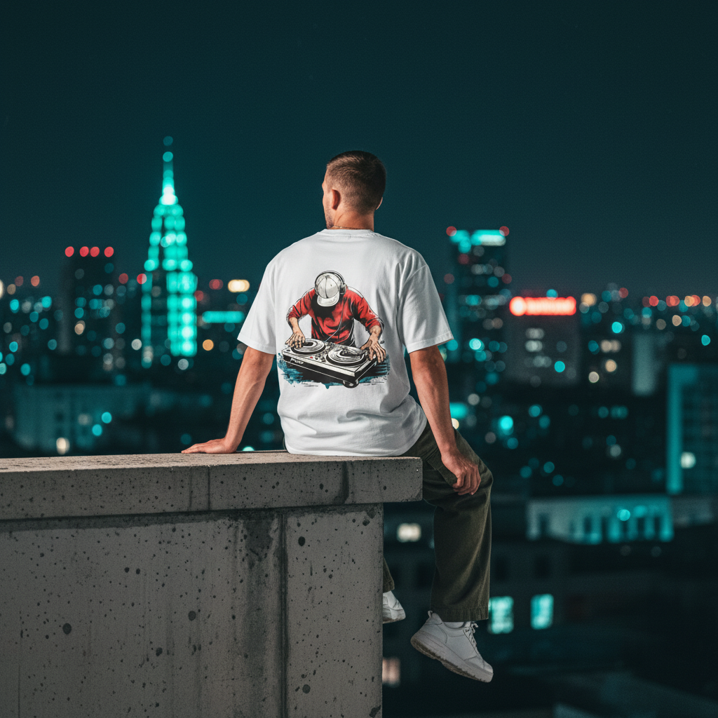 DJ White Men Back Pose 3