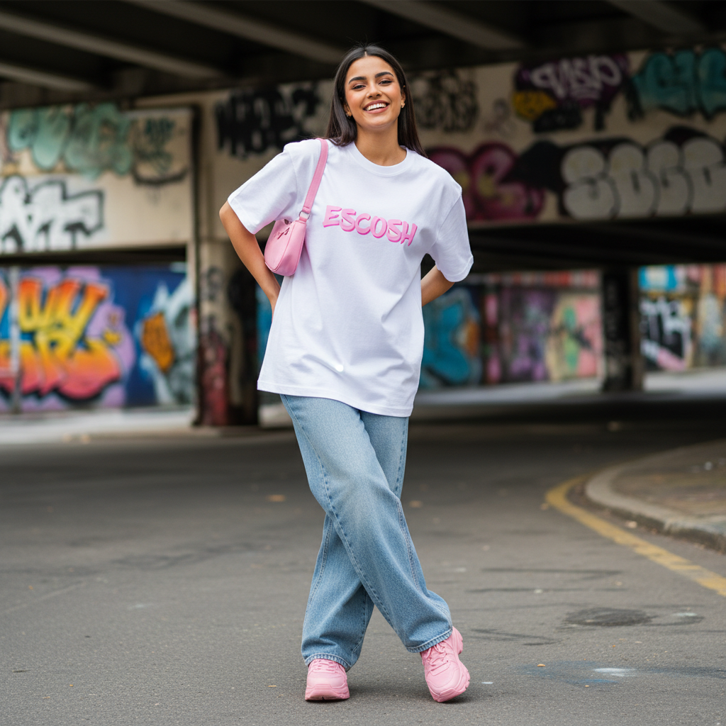 Female Model - ESCOSH Pink White