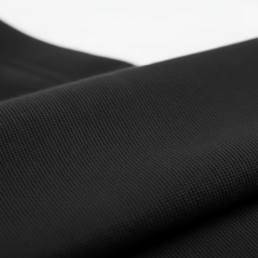 Men Plain Oversized Fit 5-Sleeve - Midnight Black