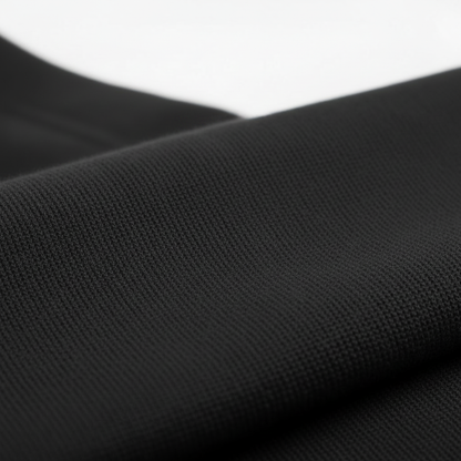 Men Plain Oversized Fit 5-Sleeve - Midnight Black