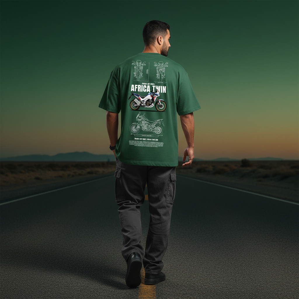 Green Africa Twin Men Back Pose 2