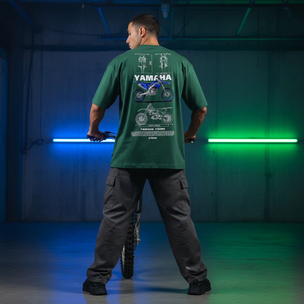 Green Yamaha Men Back Pose 2