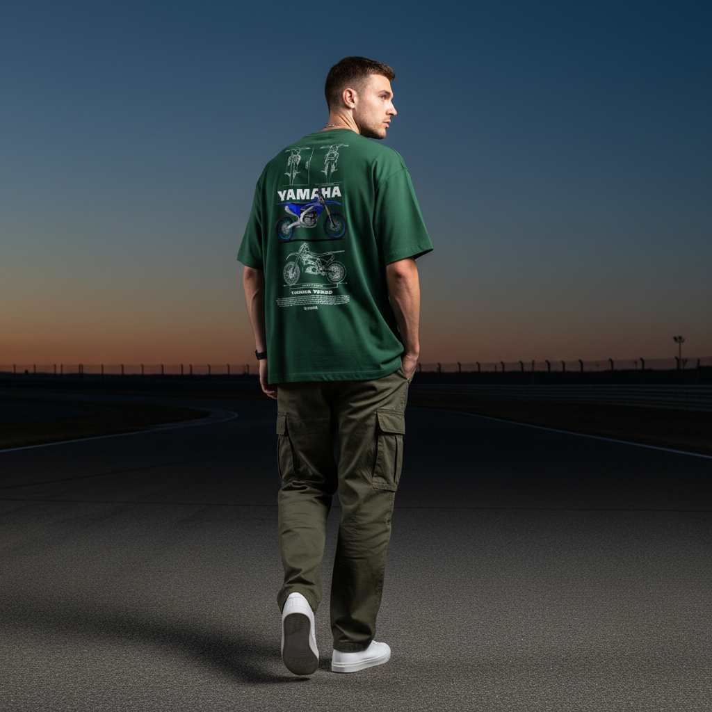 Green Yamaha Men Back Pose 3