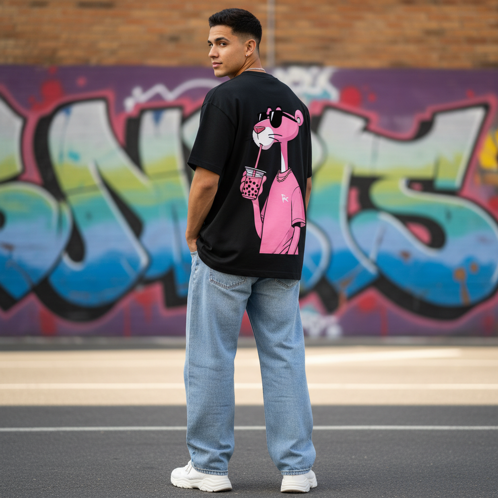 Male Model - Pink Panther Black