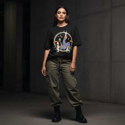 S1 - Female model front pose dark background