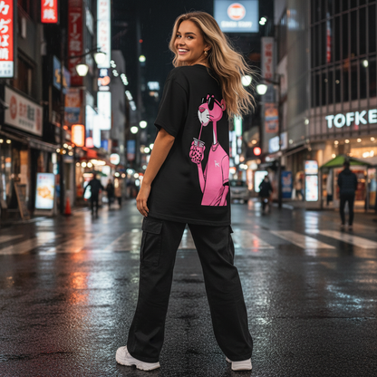 Female Model - Pink Panther Black