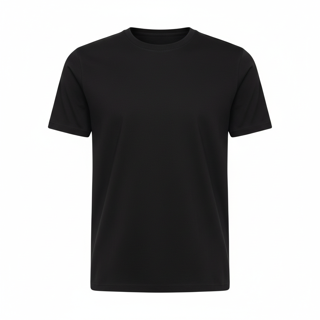 Black Classic Cotton T-Shirt
