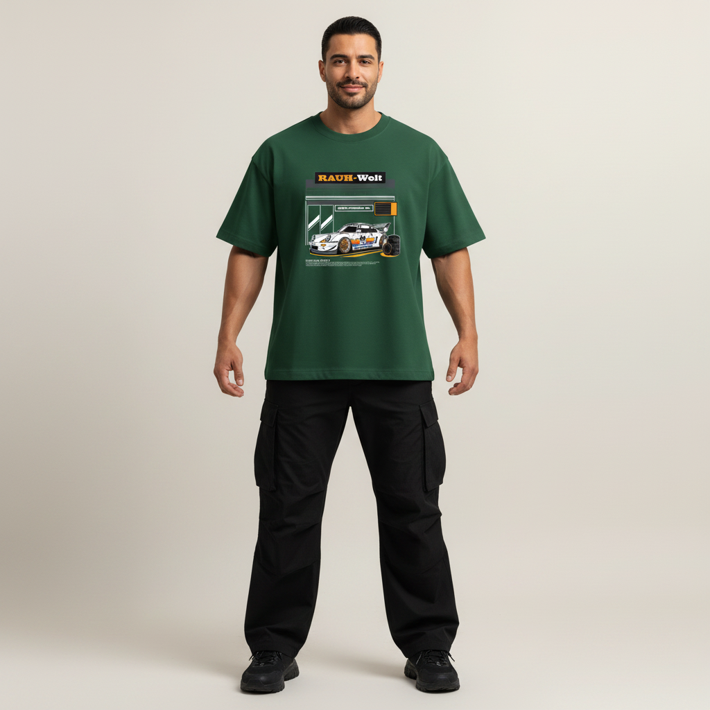 S2 - Model wide stance front facing with Porsche 99 Edition front print