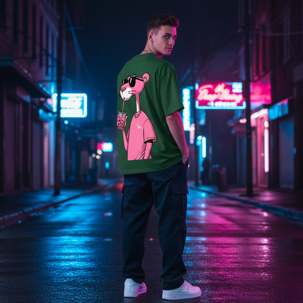 Male Model - Pink Panther Green