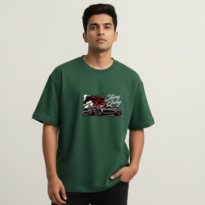 Front Pose 2 - Stang Gang Tee