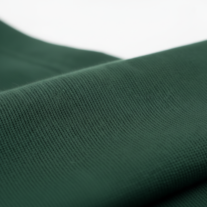 Men Plain Oversized Fit 5-Sleeve Bottle Green - French Terry Fabric Texture