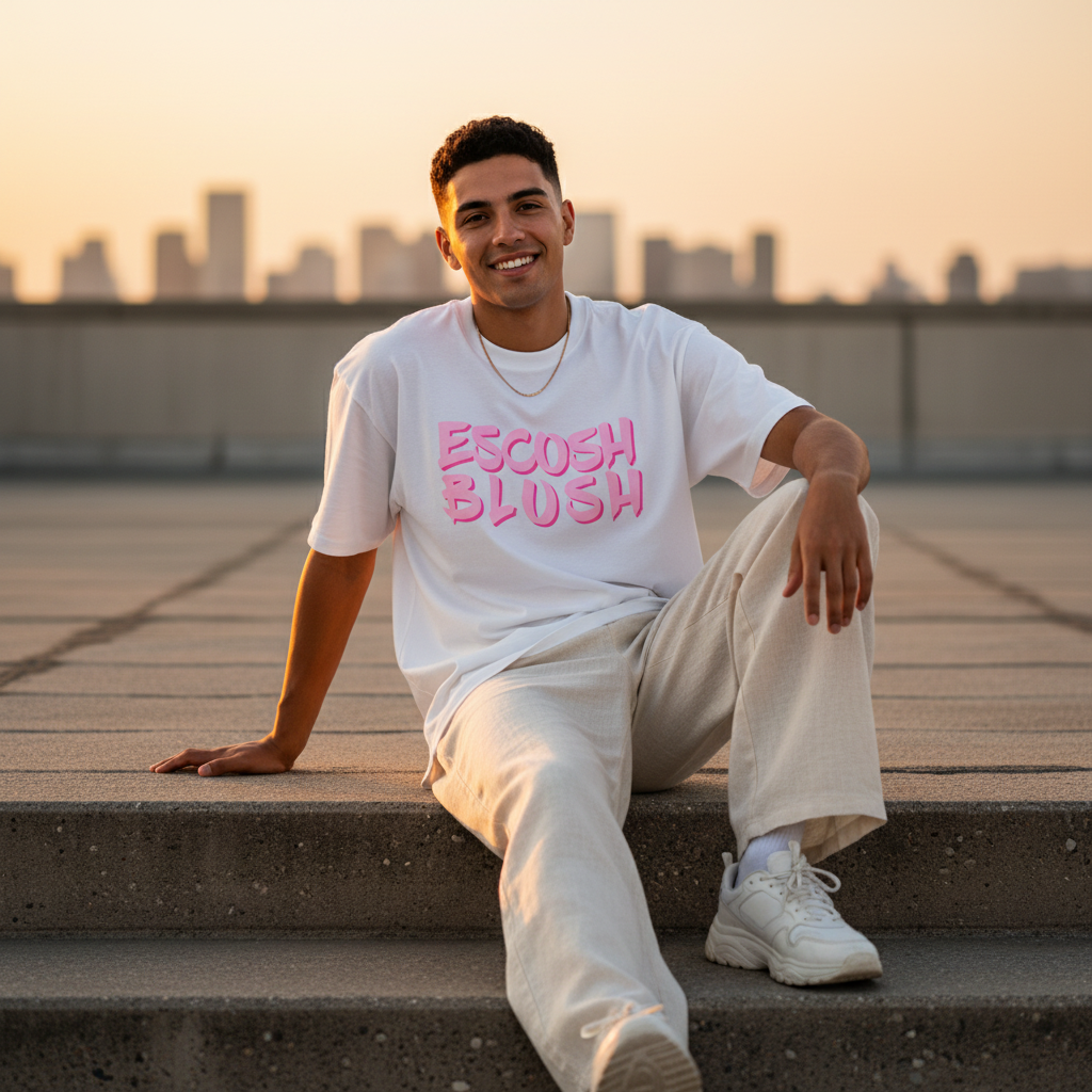 Male Model - ESCOSH Blush White