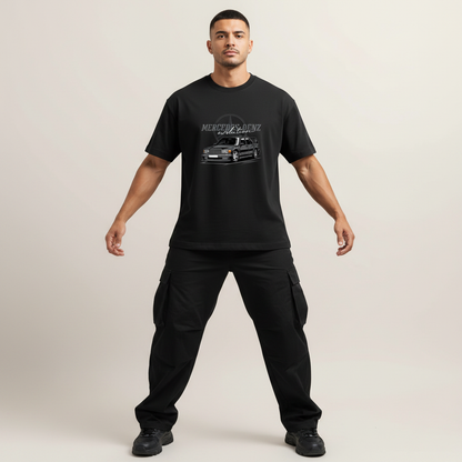 S2 - Model wide stance front facing with Mercedes Benz Evolution front print