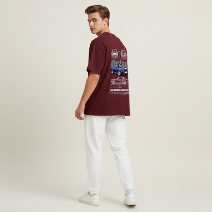 S2 - Model over shoulder pose with Mustang print