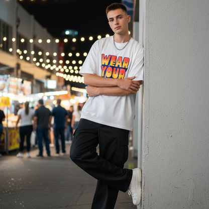 Male Model - Wear Your Story White