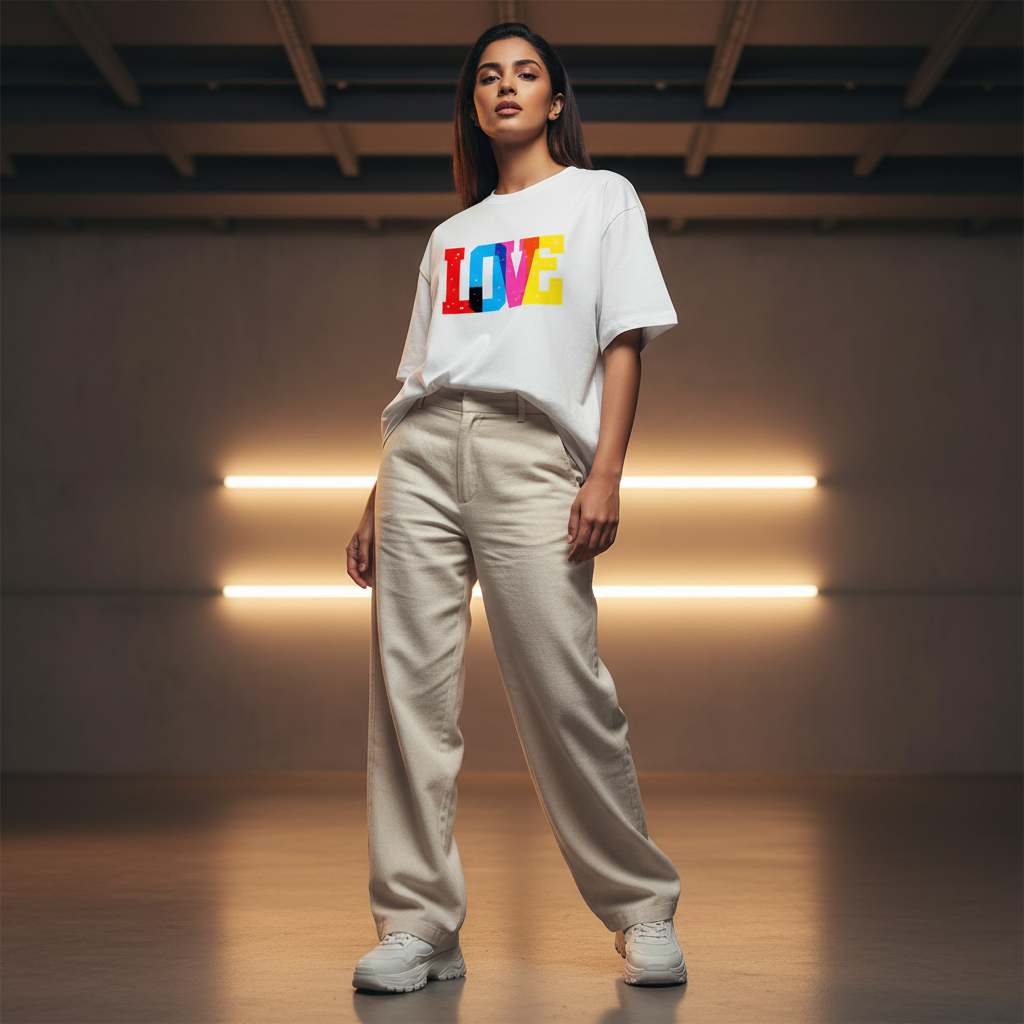 Female Model - LOVE Print Front