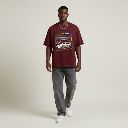 S1 - Model mid-stride front facing with Porsche 99 Edition front print