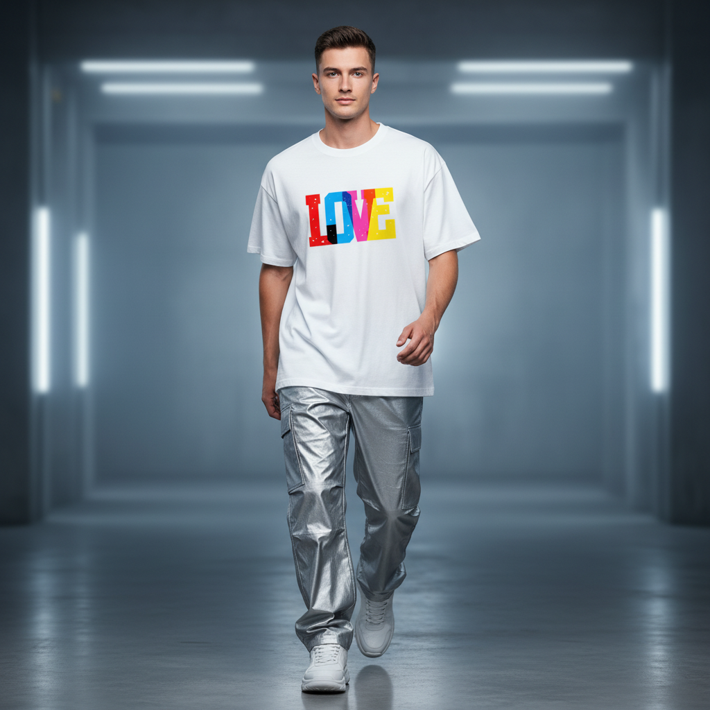 Male Model - LOVE Print Front