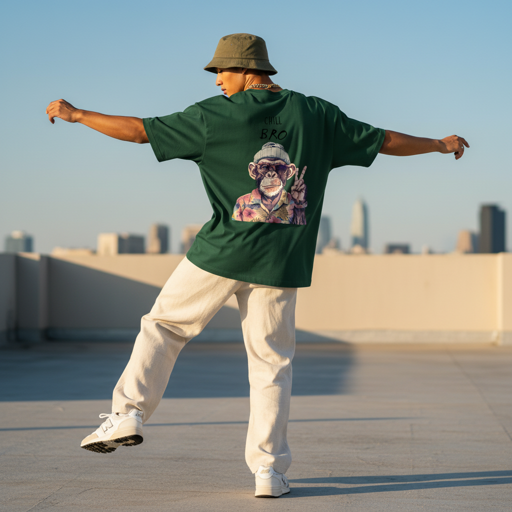 Male Model 2 - Chill Bro Green Dancing
