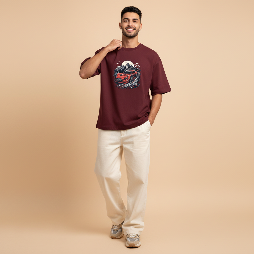 Maroon Pose 1
