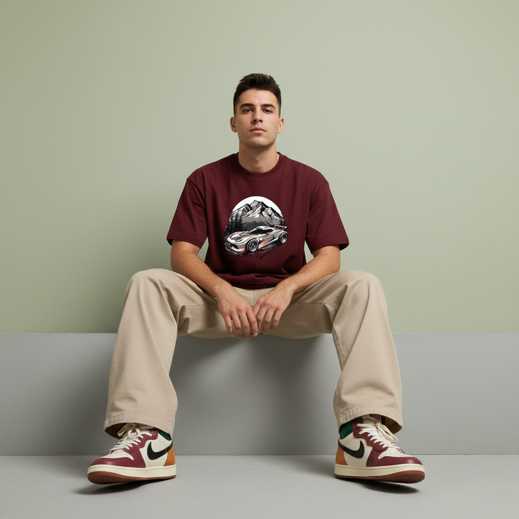 Maroon Pose 2