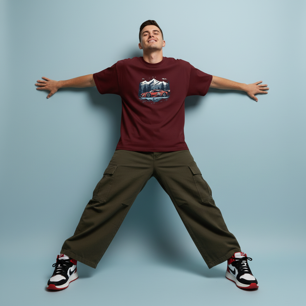 Maroon Pose 2