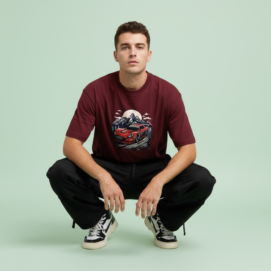 Maroon Pose 2