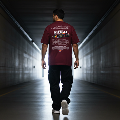 Maroon RB16B Back Pose 1