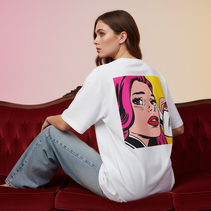 Pop Art Lady Back Pose 1