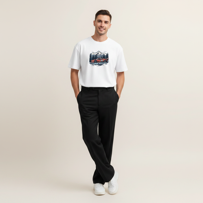 White Tee Pose 1
